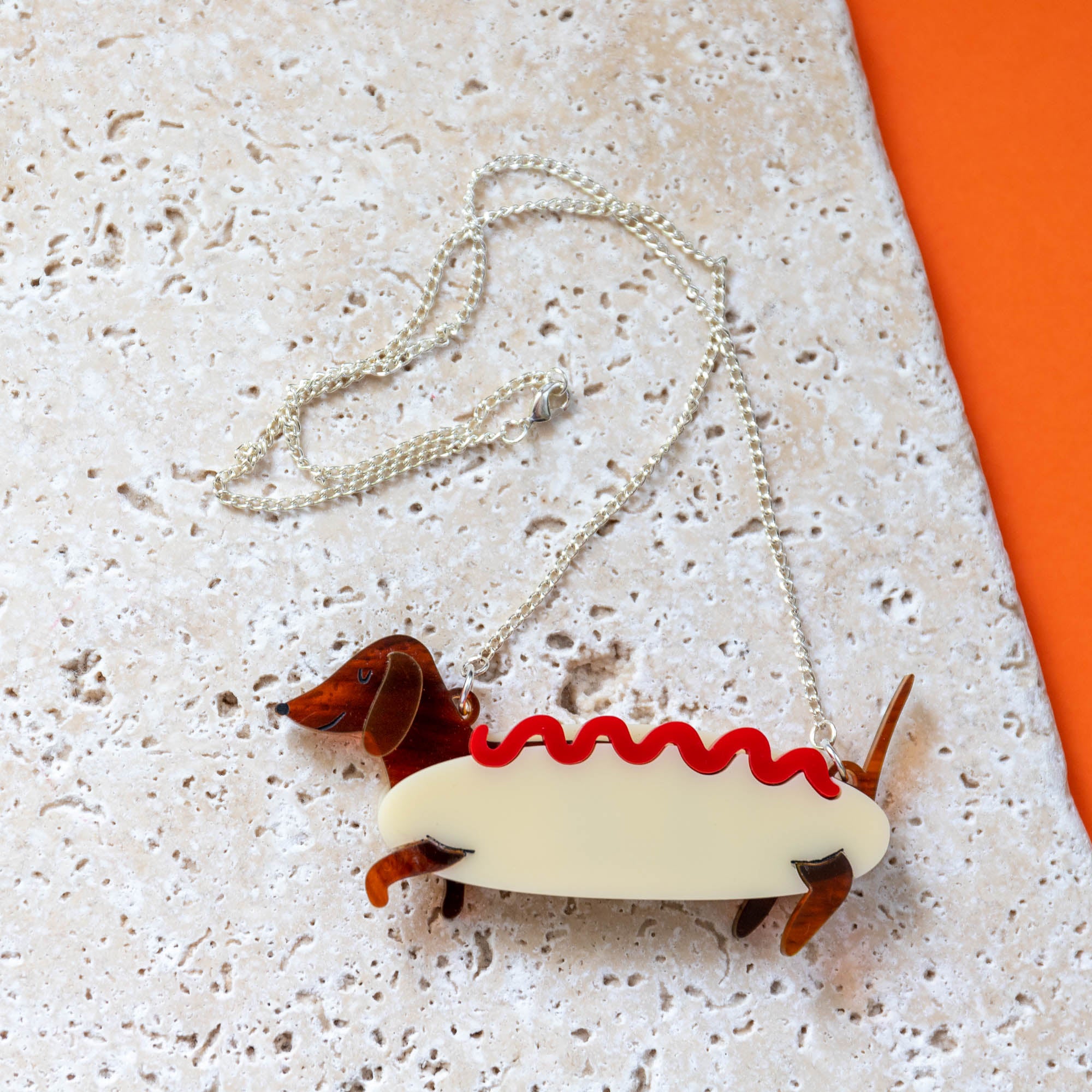 Dachshund Hot Dog Costume Necklace - Finest Imaginary