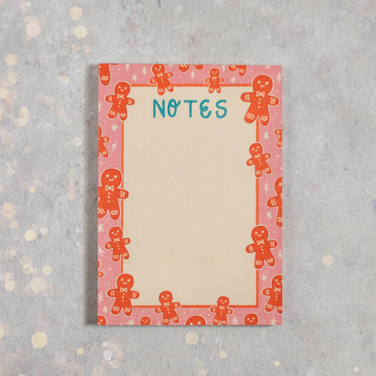 Gingerbread Note Design Gingerbread Man A6 Note Pad – Finest Imaginary
