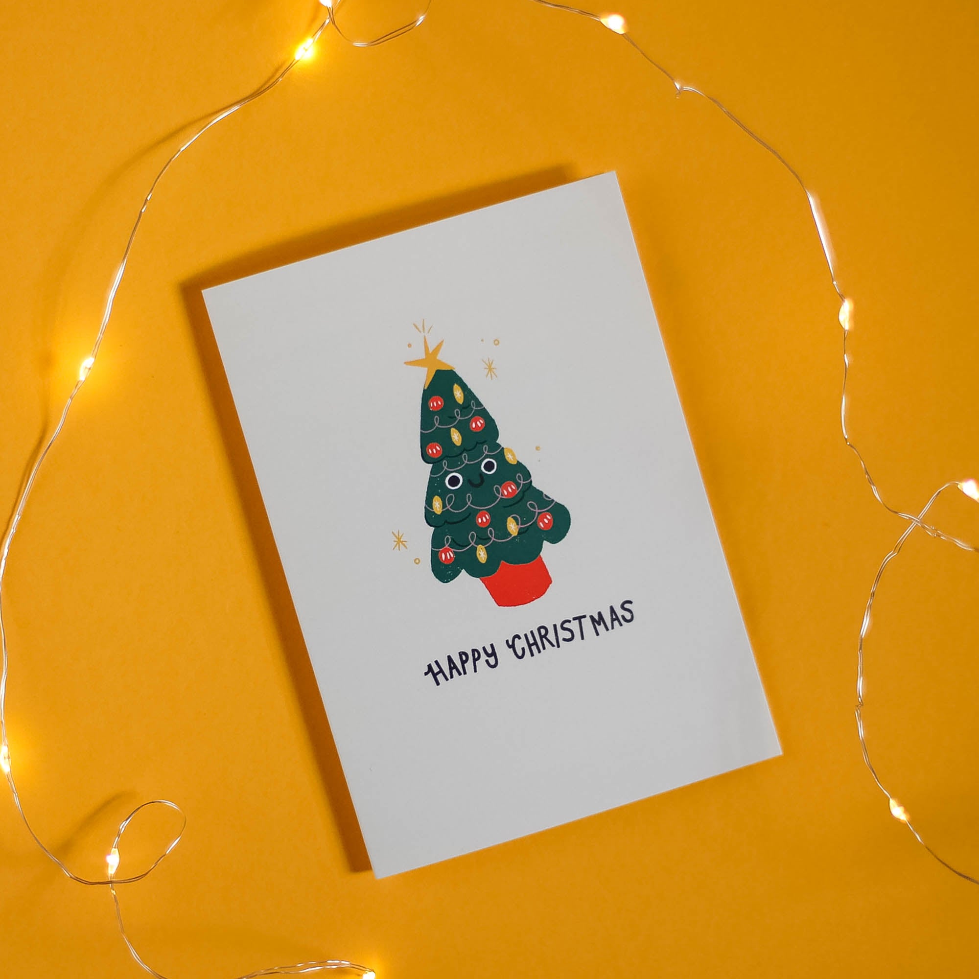 Happy Christmas Tree Card - Finest Imaginary