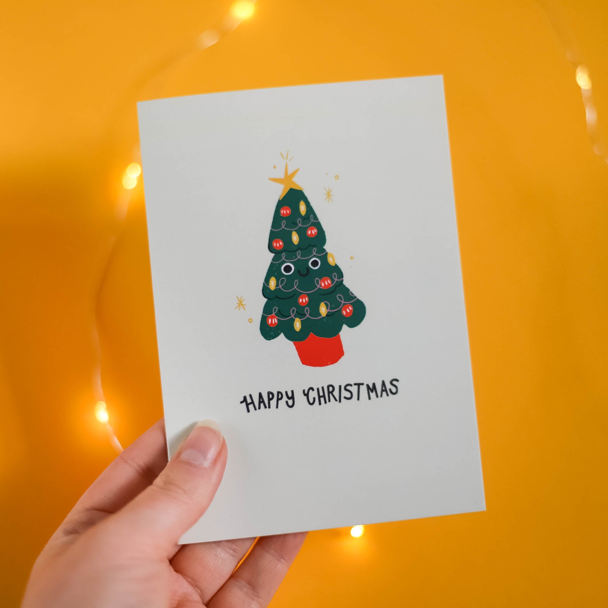 Happy Christmas Tree Card - Finest Imaginary