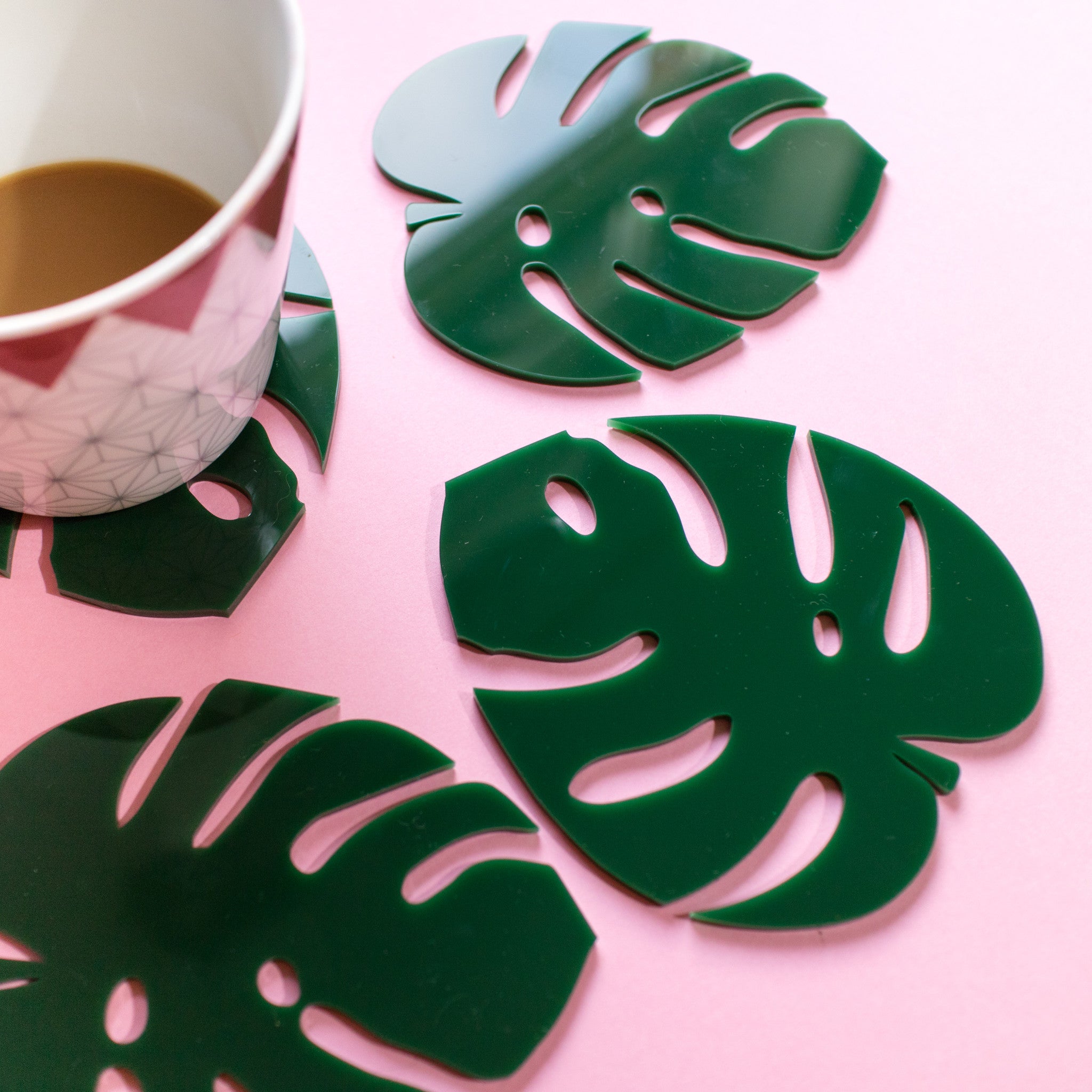 Cheese Plant Leaf Coasters - Finest Imaginary