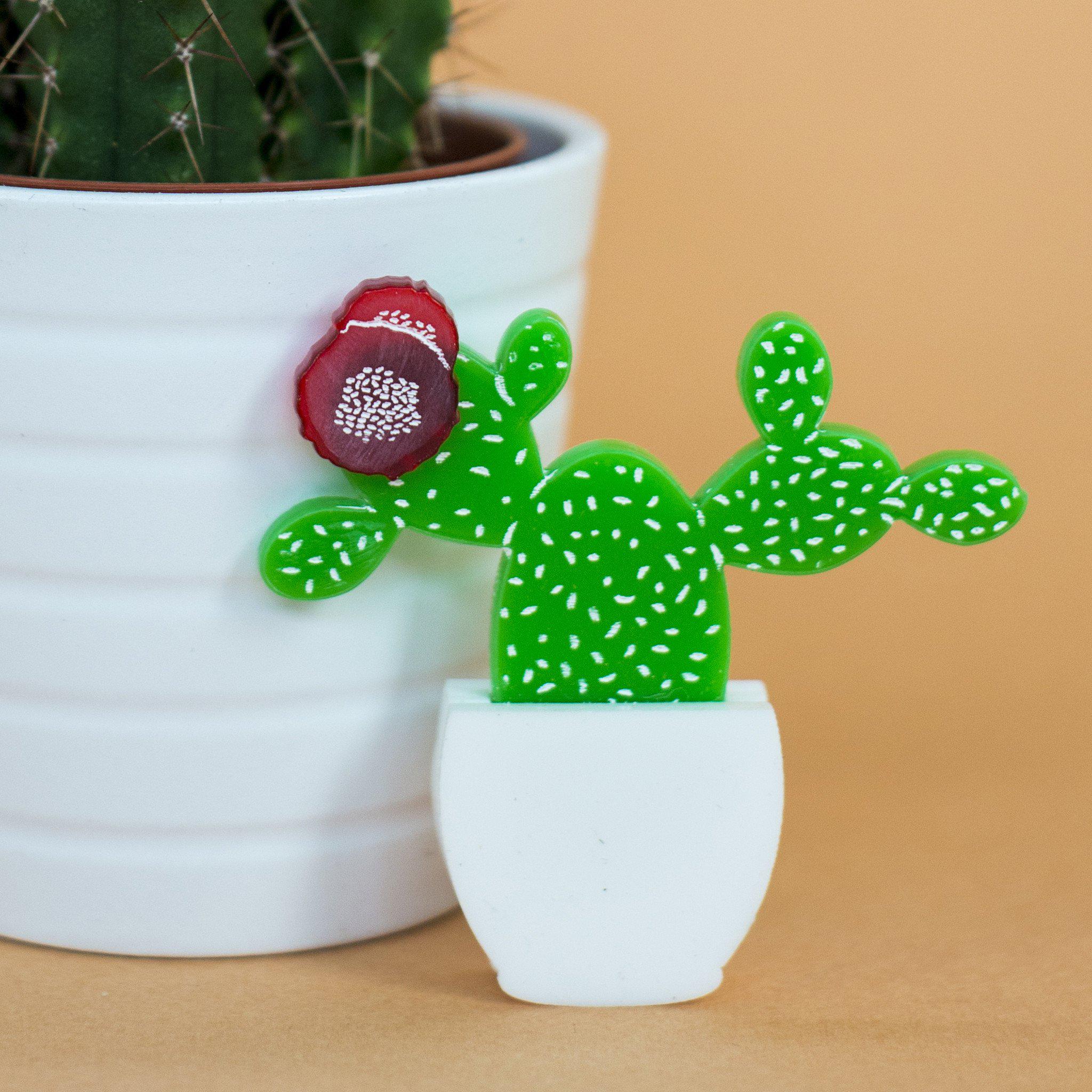 Prickly Pear Cactus Brooch - Finest Imaginary