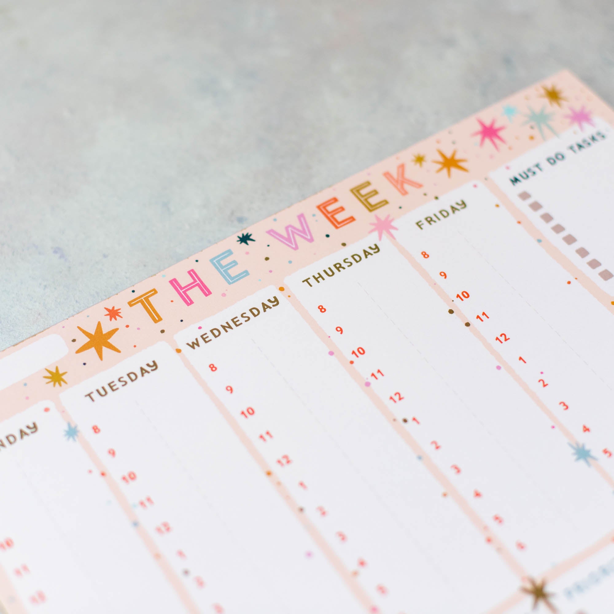 The Week A4 Planner Pad - Finest Imaginary