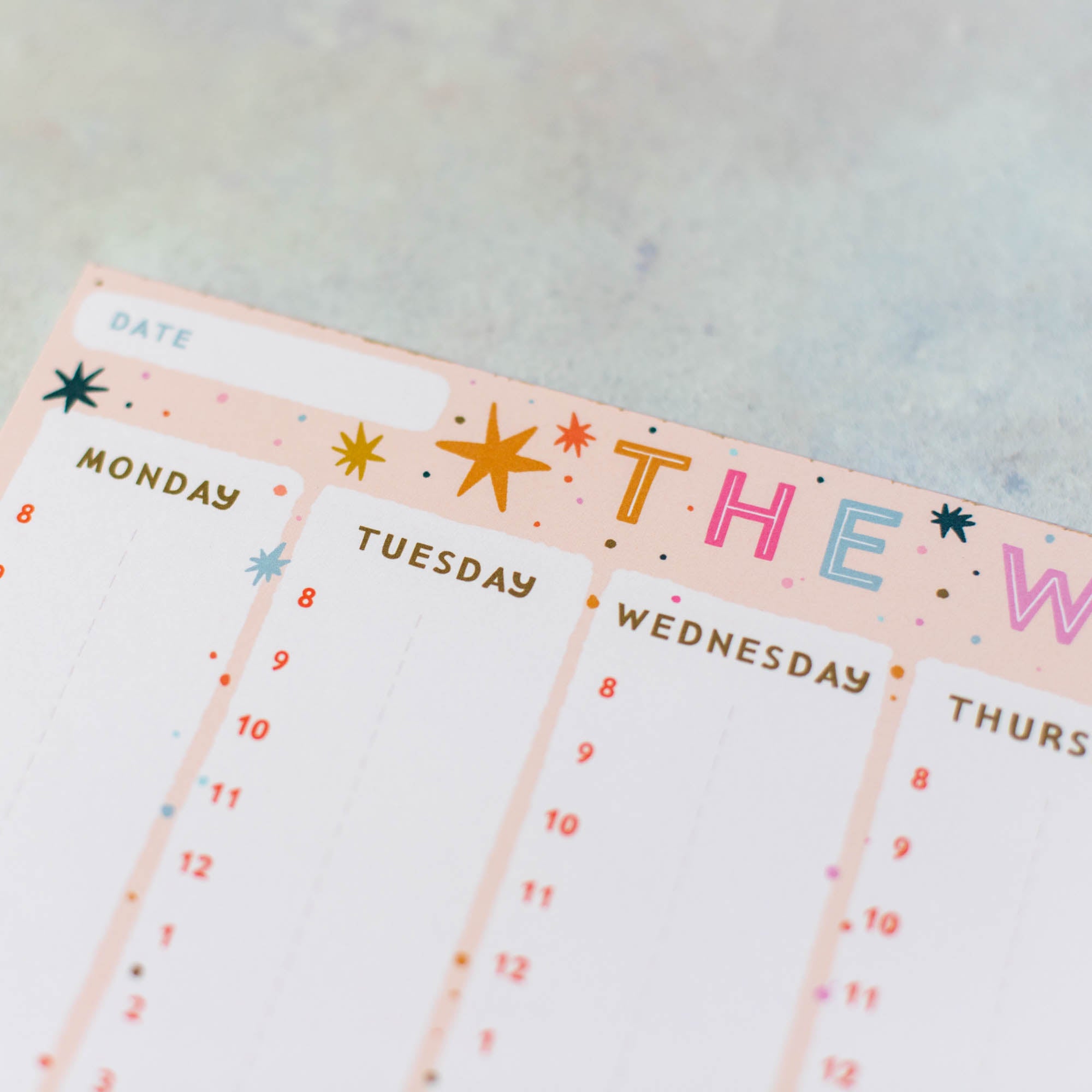 The Week A4 Planner Pad - Finest Imaginary